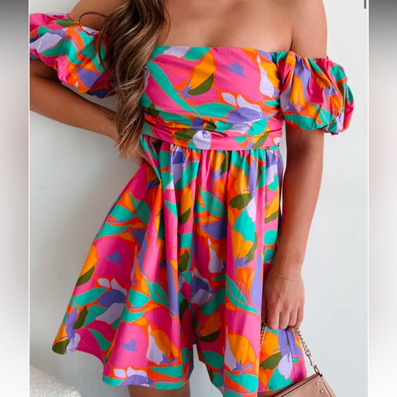 Colorful Romper - Picture 2 of 4